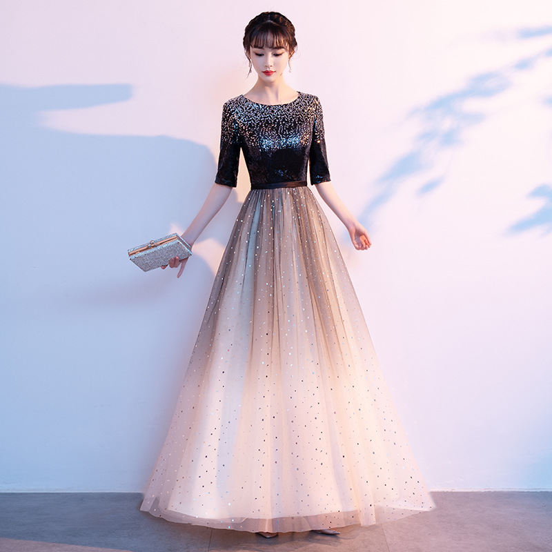 블랙 스팽글 그라디언트