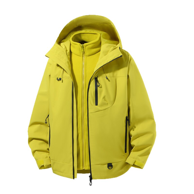 冲锋衣定制男女款三合一可拆卸户外旅行露营登山服企业团体工作服|undefined
