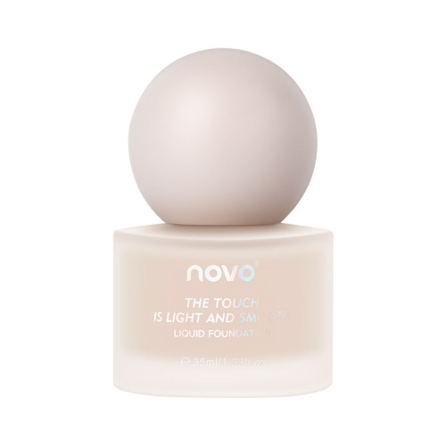 NOVO small round cover, transparent and soft skin foundation, natural concealer, long-lasting waterproof and sweat-proof student foundation cream, affordable price