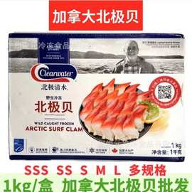 clearwater加拿大S级超大号北极贝新鲜包装商用日料寿司刺身食材