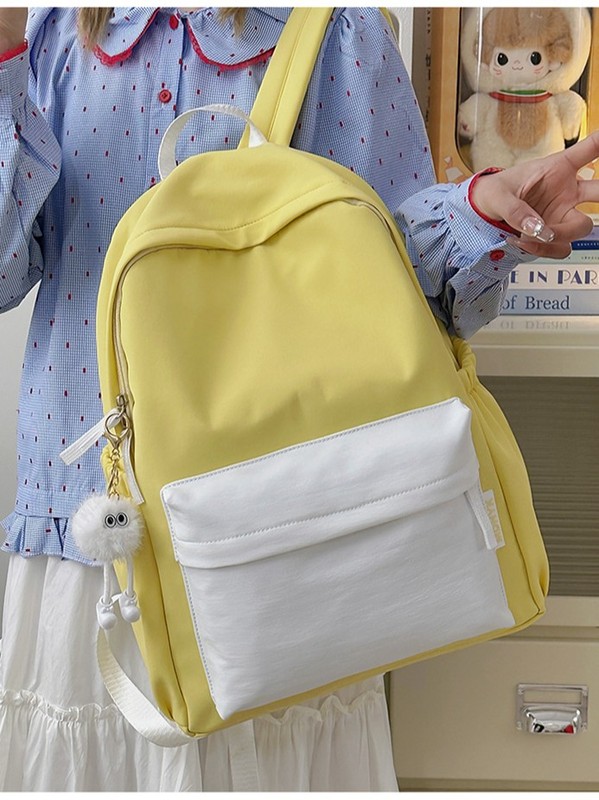 学生スクールバッグ夏の新しい韓国スタイルカジュアルバックパックカレッジスタイル原宿大容量学生多用途バックパック|undefined