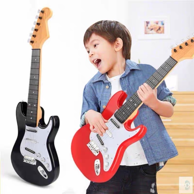 亚马逊热卖儿童乐器仿真演奏电吉他玩具音乐乐器琴弦一件代发包邮