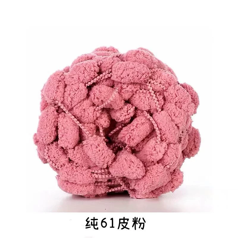 Пушистая пряжа из chenille, многоцветная отделочная пряжа для шарфов, шапок, половиков, 11×5 см, 0,098 кг