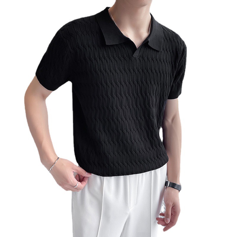 B3068 830K ÁO THUN NAM SONNTOT ÁO LEN NGẮN TAY MÙA HÈ HỌA TIẾT HOA CỔ CHỮ V THỜI TRANG NAM G03 SẢN PHẨM MỚI