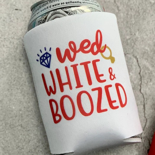 Single Date Party Red Diving Material Pull-Tab Coke Cup Cover Wedding Party Birthday Festival