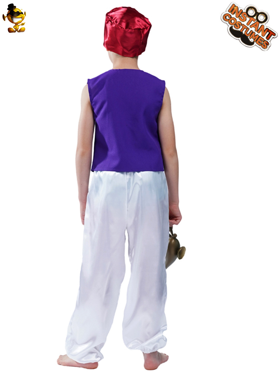 Traje de príncipe árabe para niños traje de rol árabe de niño traje de escenario traje de rendimiento cosplay