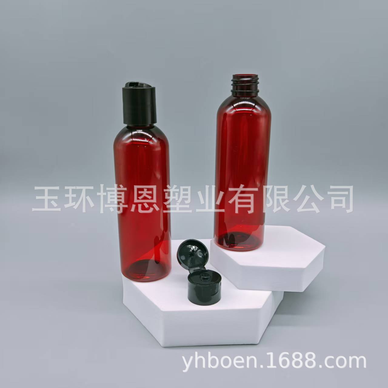 供应120ml翻盖瓶PET塑料瓶 千秋盖 乳液瓶 化妆液体分装瓶 可加工