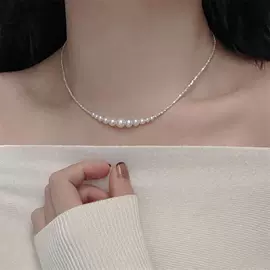 天然珍珠耳饰;饰品配件;天然珍珠项饰