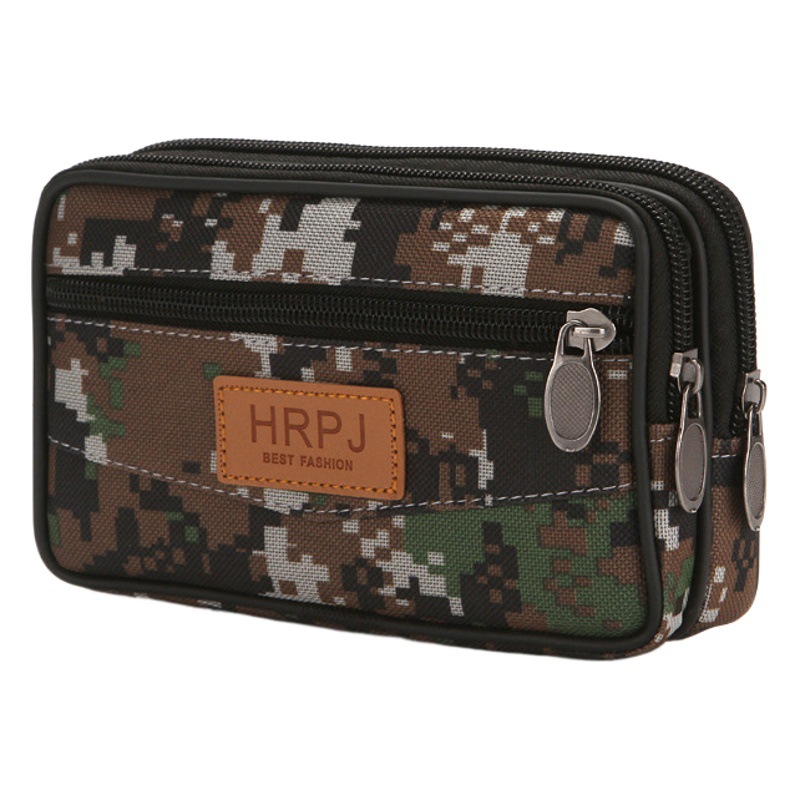 Oversized 6.5-inch mobile phone waist bag hot sale middle-aged and elderly wear belt mobile phone bag wear-resistant construction site mobile phone waist bag wholesale