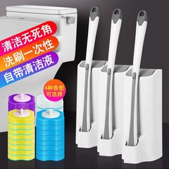 香型の清潔液を持っています。使い捨てトイレブラシは二重に厚いスポンジを持っています。