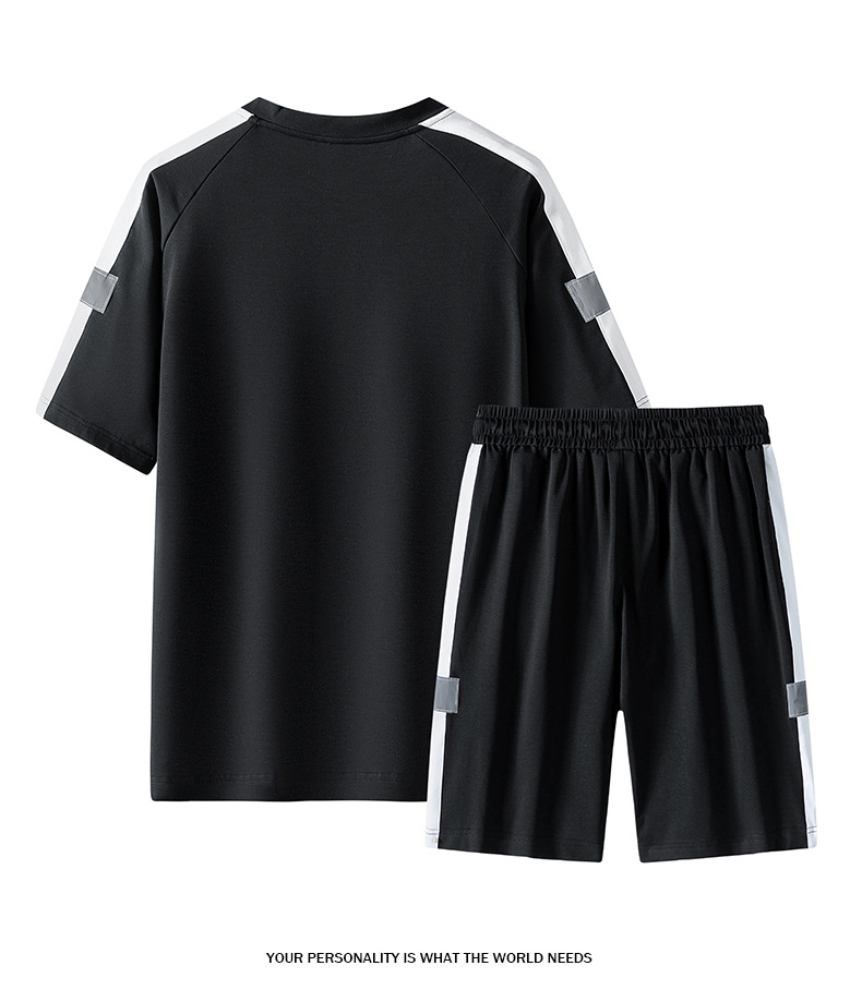 Men's Sports Set T-shirt And Shorts Two Piece Casual Summer Suit_voghion.com