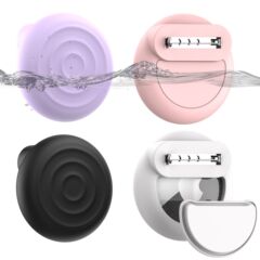 AirTag 保護カバー、Apple 紛失防止デバイス ロケーター、子供用ブローチ、防水エアタグ ピン保護カバーに適しています。