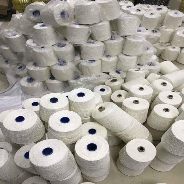 麻粘竹节纱30支粘胶亚麻混纺毛线85/15亚麻粘胶竹节纱