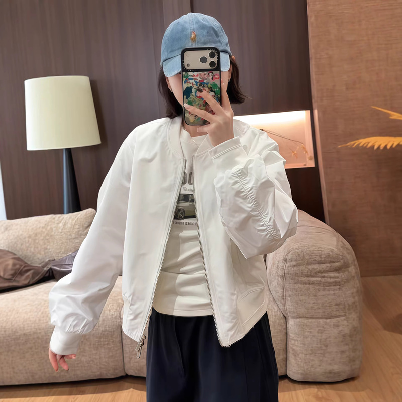 High-End Baseball Jacket for Women, Short Style, 2026 Spring and Autumn New Fashion Casual Bomber Jacket Top High-End Baseball Jacket for Women, Short Style, 2026 Spring and Autumn New Fashion Casual Bomber Jacket Top