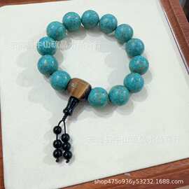 多宝彩色大漆手链佛珠盘珠手持螺钿文玩手串饰品虎眼石厂家