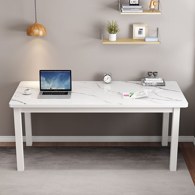 Computer Desk, Desktop Home Study Desk, Bedroom Writing Desk, Small Apartment Rounded Corner Table, Simple Rental House Office Desk Computer Desk, Desktop Home Study Desk, Bedroom Writing Desk, Small Apartment Rounded Corner Table, Simple Rental House Office Desk