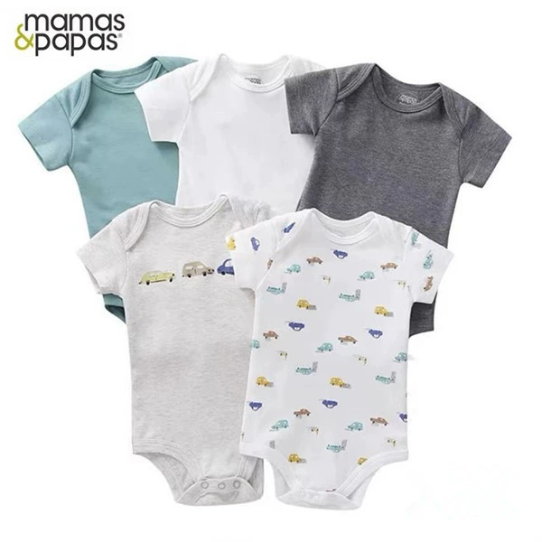 Мама и папа Мamas&papas производитель весна, осень и лето чистый хлопок детская одежда с длинным рукавом и коротким рукавом треугольник хамер 5 предметов сумка