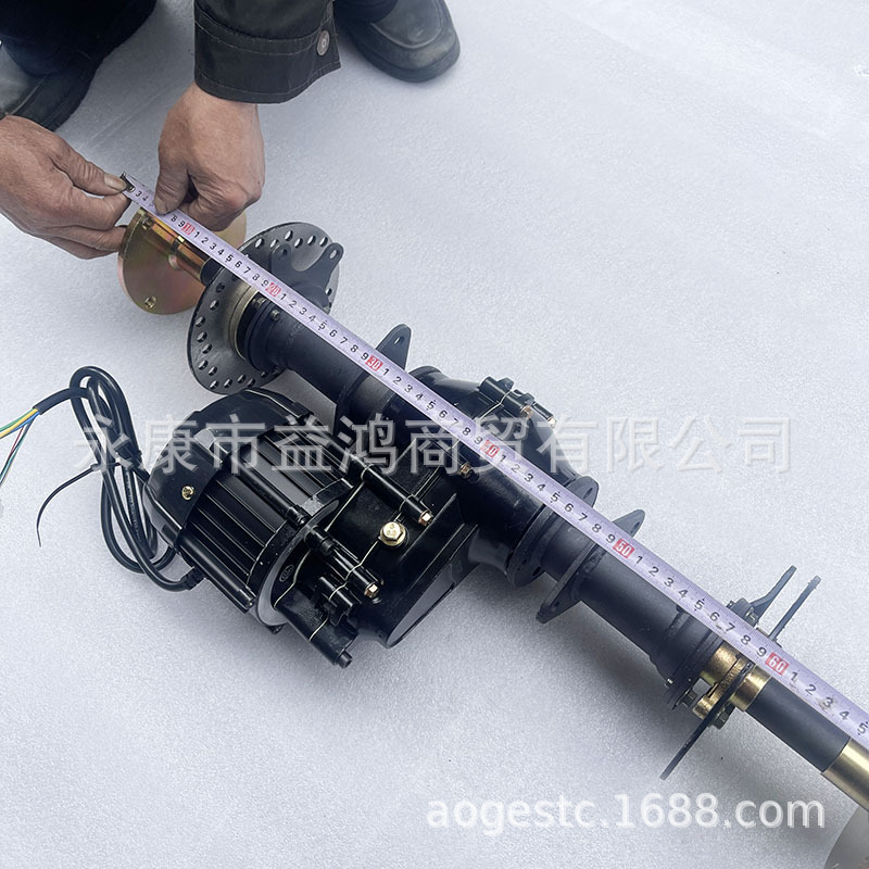 Modified Electric Foot Brake Four-Wheel Go-Kart Atv Differential Rear Axle 48V/60V Motor Black Half Shaft Rear Axle