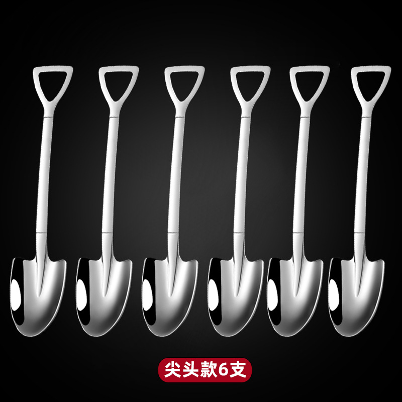 [SUS304] 스페이드 스푼 팁-6 팩