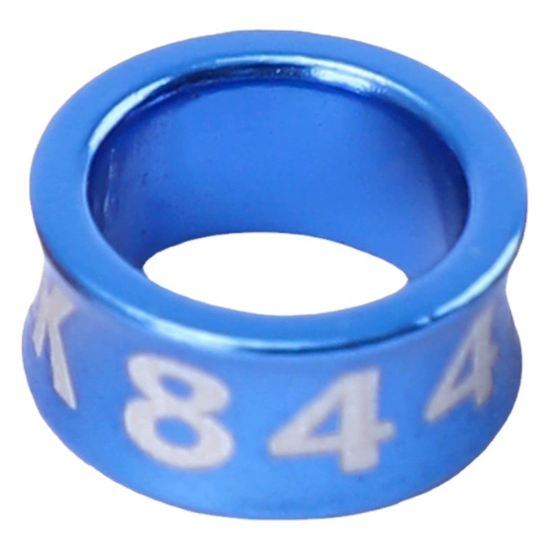 Кольцо для лапки попугая из тигровой кожи цыпленок с кольцом опознавательное кольцо из гальванического сплава Закрытое кольцо случайное слово кольцо с птицей