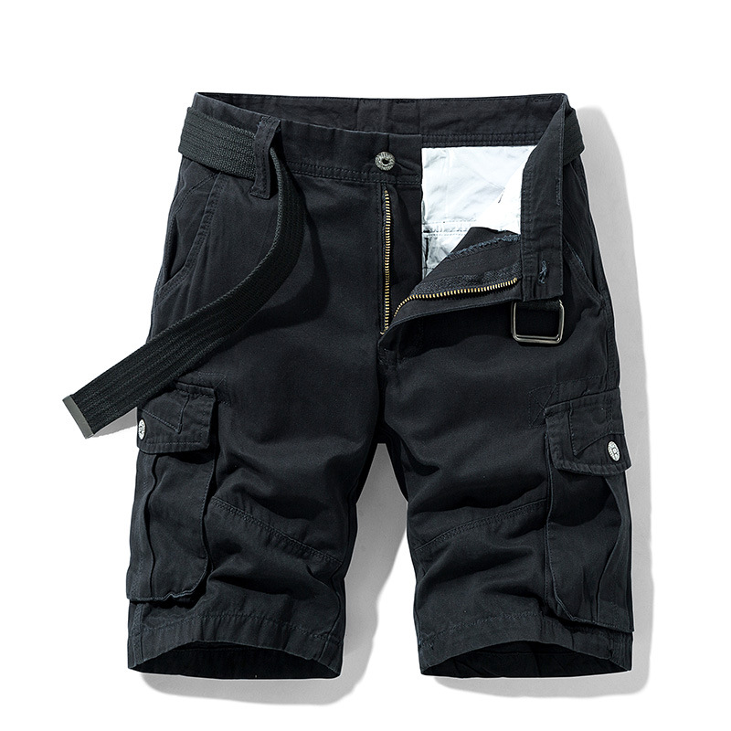 Mens Military Cargo Shorts Summer shorts, fashion brand, men's casual capris, multi pocket workwear pants, youth straight leg pants_voghion.com