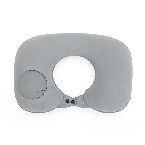 Inflatable U-shaped pillow Press inflatable pillow Portable travel neck pillow Aircraft pillow Outdoor travel Sambo U-shaped pillow Cross-border