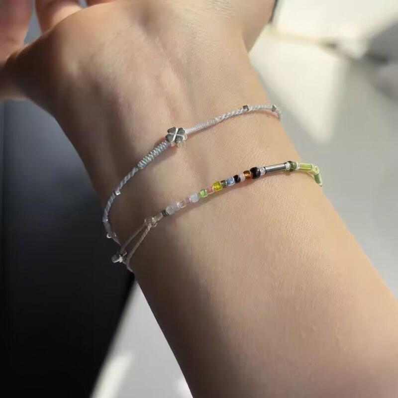 手绳合集新款简约手绳编织情侣闺蜜礼物蝴蝶铃铛灵蝶手链手串|undefined