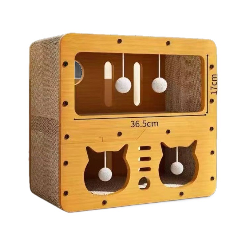 Junta de agarre para gatos resistente al desgaste no descascascas, nido de gatos vertical, sofá, placa de garra de gato, papel corrugado, casa de gatos, cuatro estaciones, juguetes universales, doble capa