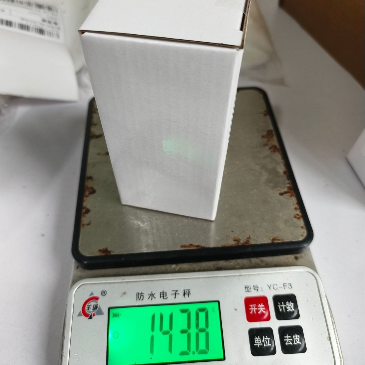 FUCK 스타일 유리병 100개 + 흰색 상자 + 태그