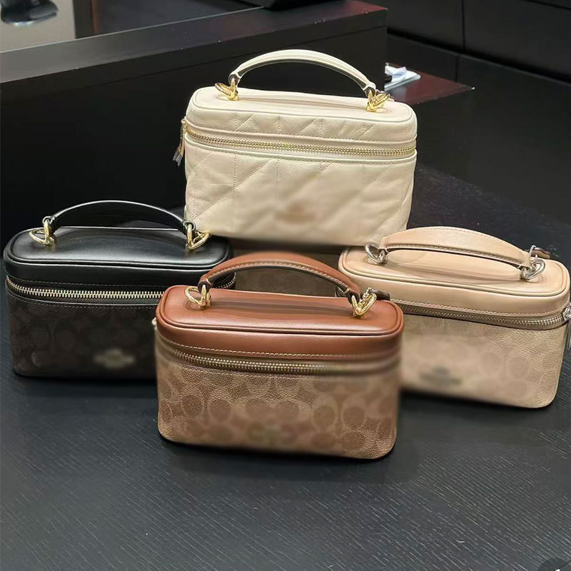 2026 Koujia New Rainer18 Box Bag Vintage Monogram Makeup Bag Shoulder Crossbody Bag Handbag