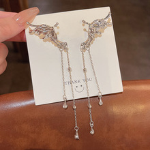 Angel Wings Silver Clip On Earrings for Women Girls