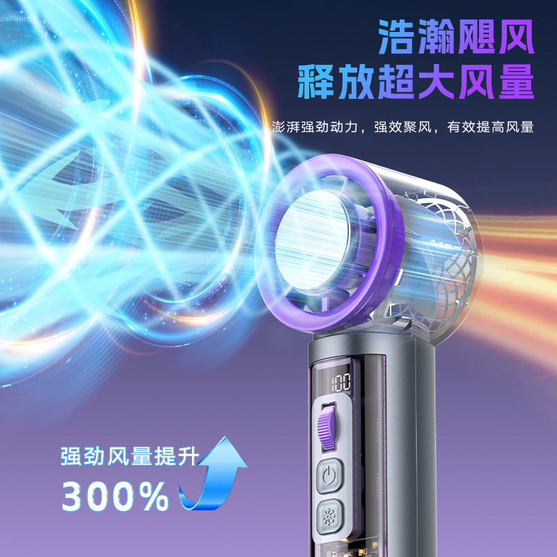 2025国境を越えた新型ファンusb充電手持ち高速ターボファンミニ携帯氷敷冷凍ファン|undefined