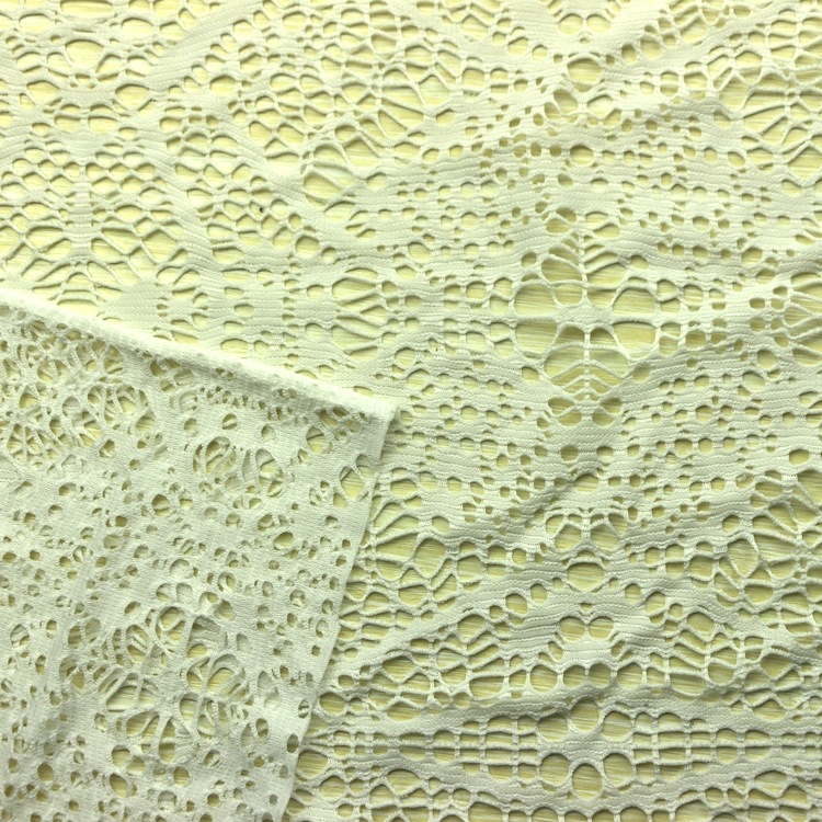 针织纬编锦纶尼龙氨纶大提花单面网眼布蕾丝网眼布透视装服装面料