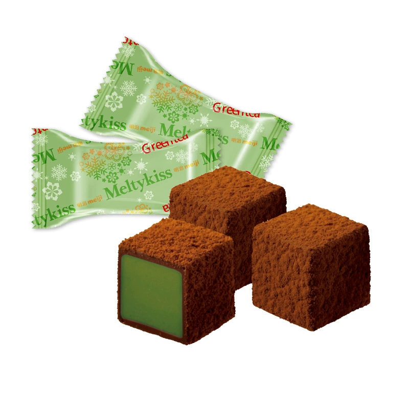 Карамель Meiji Meiji Snow Kiss Sandwich Chocolate Gift Box со вкусом матча, конфеты интернет-знаменитости, лакомство, небольшой подарок девушке