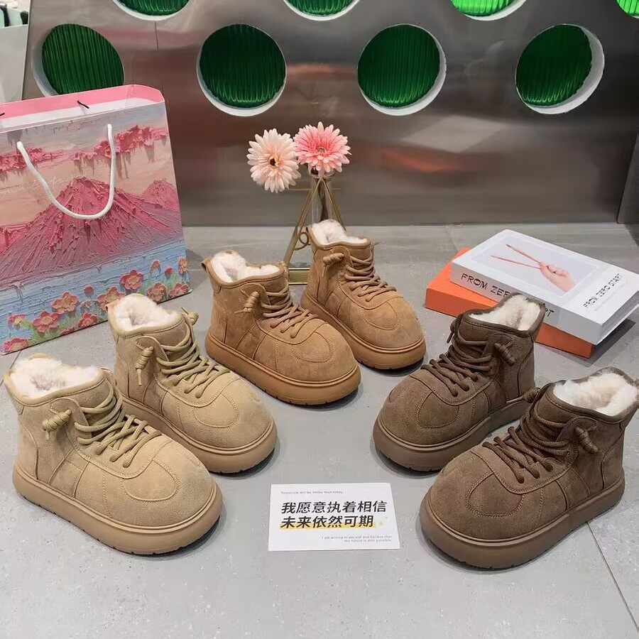 Winter fashionable low universal keep warm boots platform