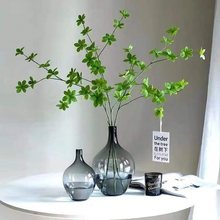 北欧仿真绿植日本吊钟单枝马醉木落地盆栽假树枝客厅植物装饰摆件