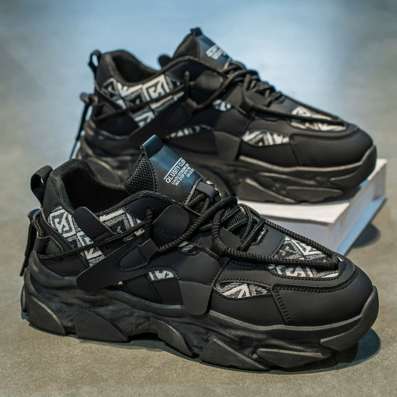 Summer footwear, trend universal men's breathable sports shoes platform for leisure, for running