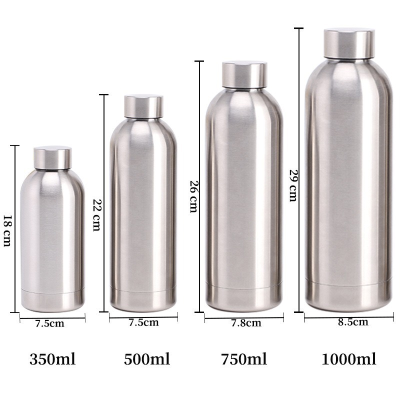 Botella de goma transfronteriza de color sólido 304 taza de aislamiento de acero inoxidable portátil al aire libre hervidor deportivo