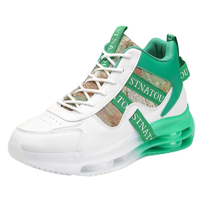 Zapatillas altas para hombre Otoño e Invierno nuevos hombres estudiantes jóvenes deportes correr casual suave altura inferior aumento zapatos de moda