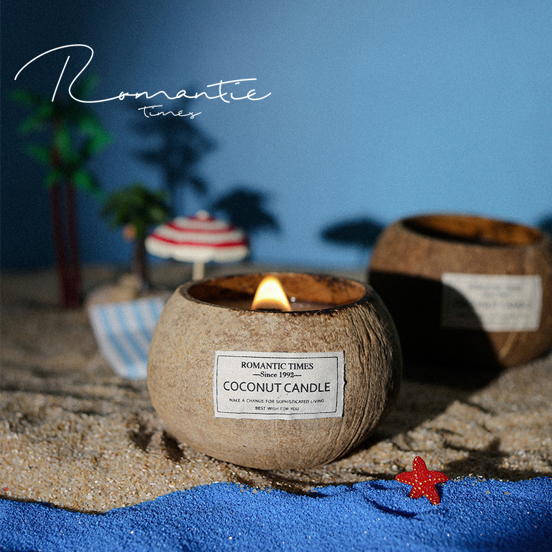 Coconut shell scented candle coconut gift box souvenir fragrance ornaments Christmas Chinese Valentine's Day gift boys gift
