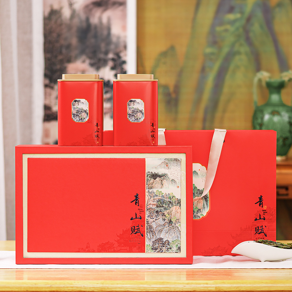茶叶礼盒装空盒绿茶红茶包装盒龙井碧螺春黄金芽茶叶包装盒空礼盒