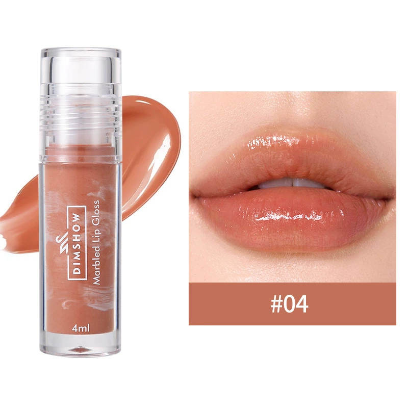 Мраморная блеск для губ, эссенция, бальзам для губ, блестящая маска для губ, зеркальный эффект