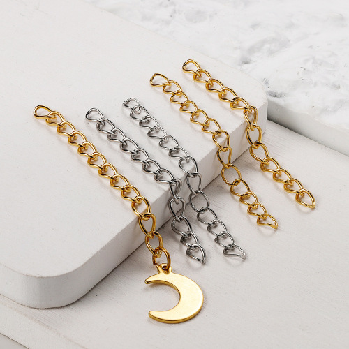 Stainless steel tail chain necklace bracelet adjustment chain necklace extension chain 304 stainless steel chain diy jewelry accessories