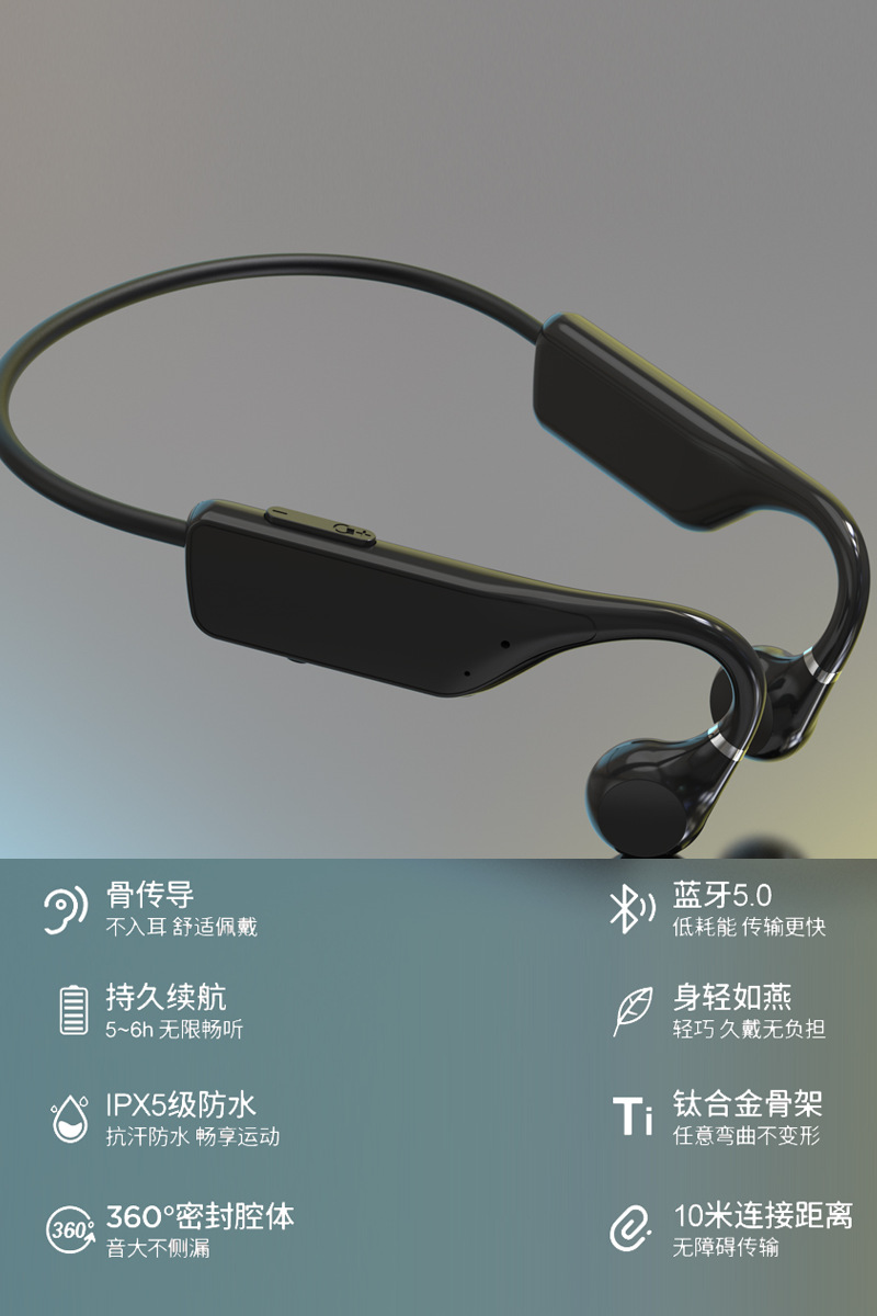 深圳九龙骨传导耳机AOGU傲骨-X6