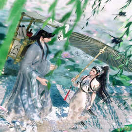 李白古风美女儿童益智拼图精品盒装1000片成人益智减压拼图玩具