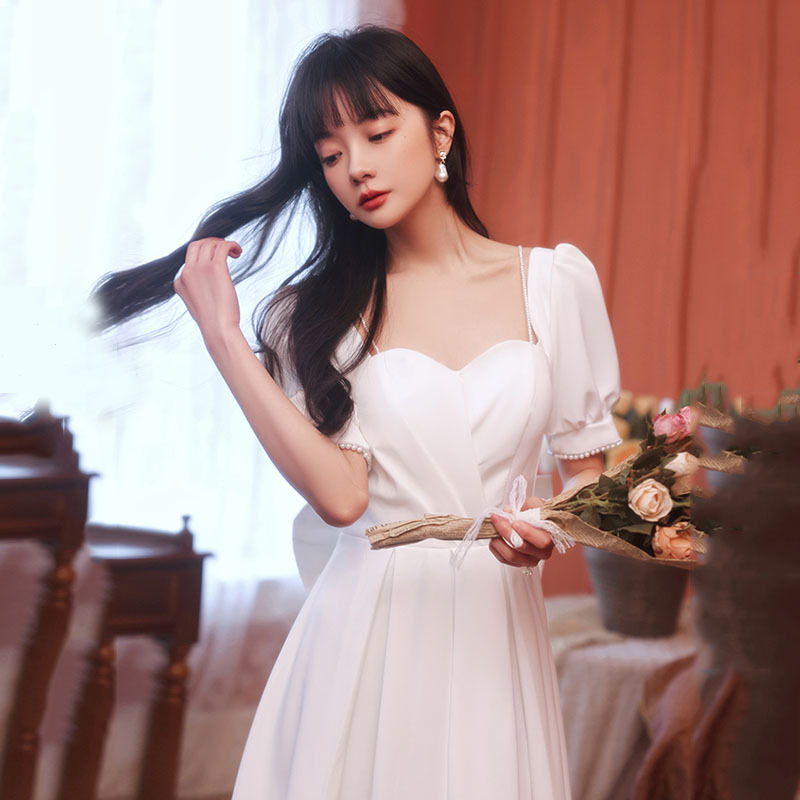 D8524 1050K VÁY ĐẦM LIỀN THÂN NỮ GUSNKCL MÙA XUÂN THU ĐÔNG DÙNG TRONG LỄ CƯỚI THỜI TRANG NỮ G03 SẢN PHẨM MỚI