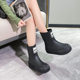In stock Korean style fashionable mid-calf fashion women's boots comfortable waterproof non-slip lightweight soft wear-resistant thick-soled rain boots Women's outer