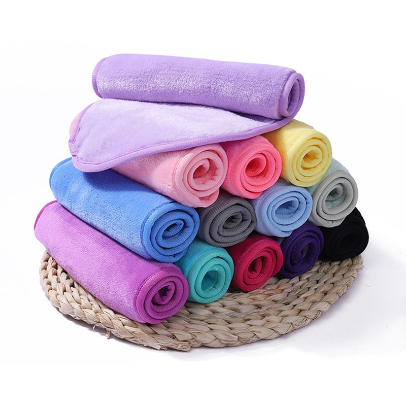 Cross-border Hot Sale Microfiber Absorbent Makeup Remover Towel in stock Flannel Lazy Clear Water Cleansing Towel Cross-border Hot Sale Microfiber Absorbent Makeup Remover Towel in stock Flannel Lazy Clear Water Cleansing Towel
