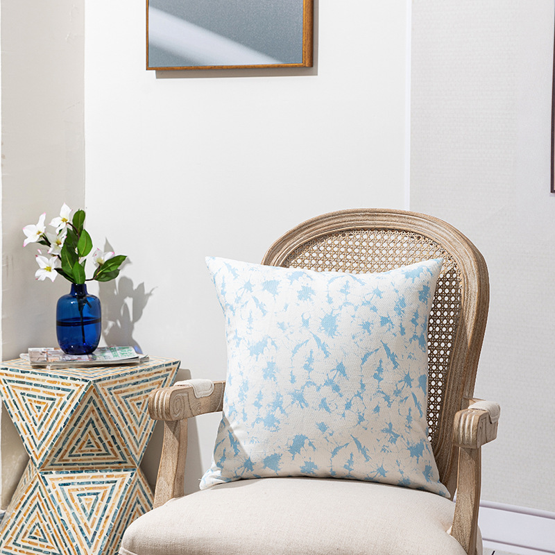 Moderna jednostavna, svježa, apstraktna, šarena, geometrijska, nepravilna, dvostrana tiskana jastučnica s navlakom za jastuk za sofu_voghion.com