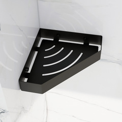 不鏽鋼鑽石三角架浴室壁掛式三角架衛生間收納置物掛架衛浴轉角籃